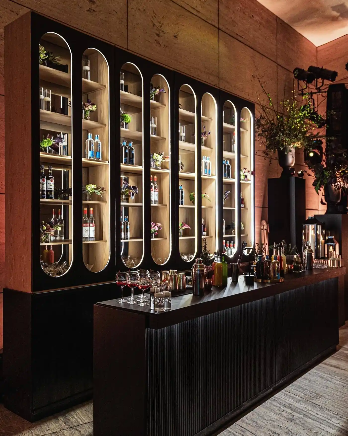 Barra de bebidas profesional para eventos