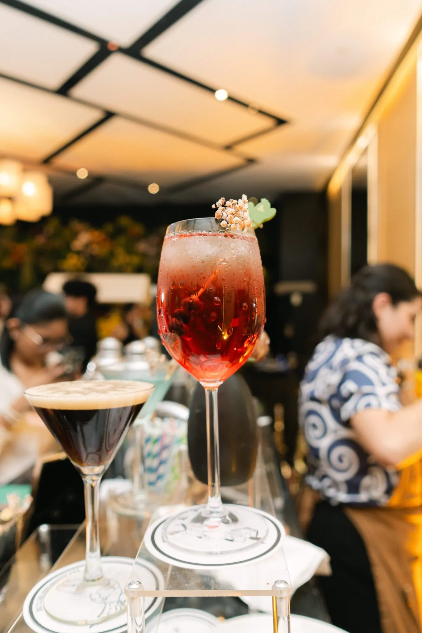 Variedad de bebidas premium